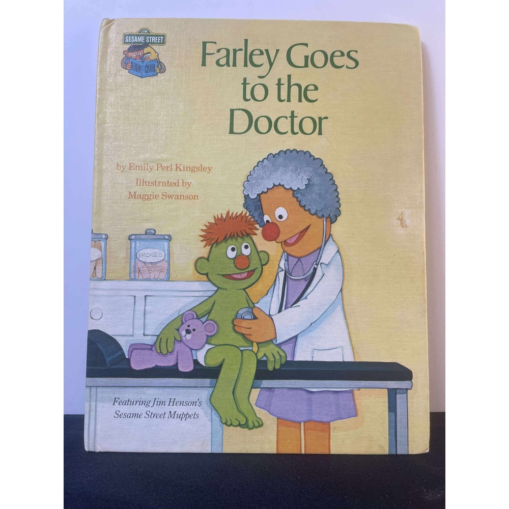 Sesame Street Farley Goes to the‎ Doctor Vintage 1980